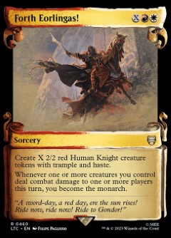 Forth Eorlingas! The Lord of the Rings- Tales of Middle-earth Commander decks Scroll Frame